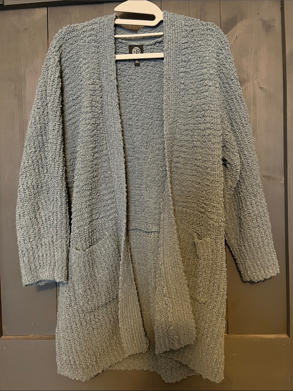 bobeau Open-Front Chunky Knit Cardigan